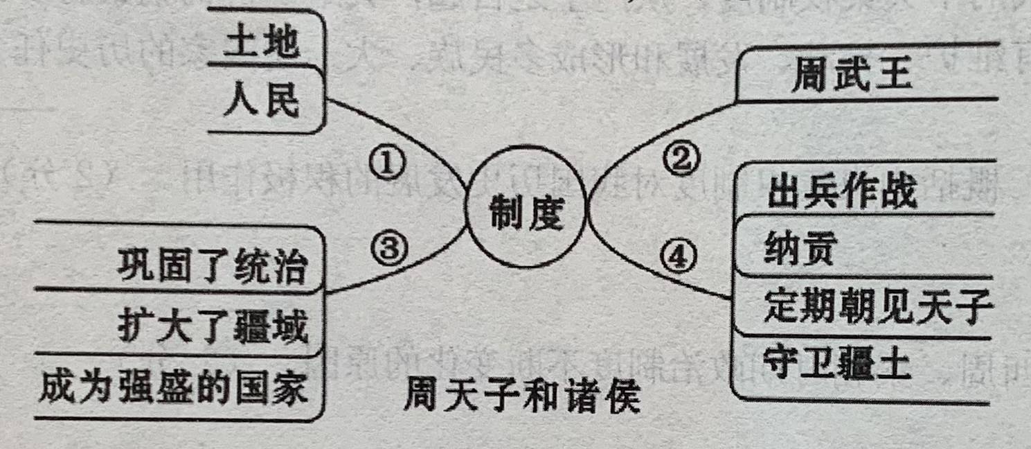 分封制的思维导图图片